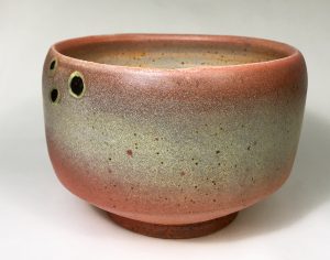 Alan and Rosemary Bennett "Red Drum Bowl" 4x5.5 clay $85.
