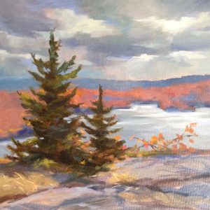 Anne L. Bialke "From the Promontory" 10x10 oil $350.