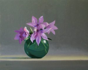 BuechnerFloralClematis Thomas S. Buechner "Clematis" 16x20 oil $3,390.