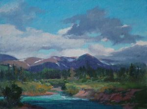 Thomas Buechner "River in the Rockies" 11x14 oil $2,570.