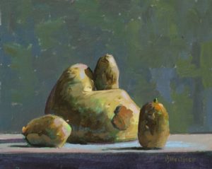 Thomas S. Buechner "Maternal Potato" 8x10 oil $1,970.