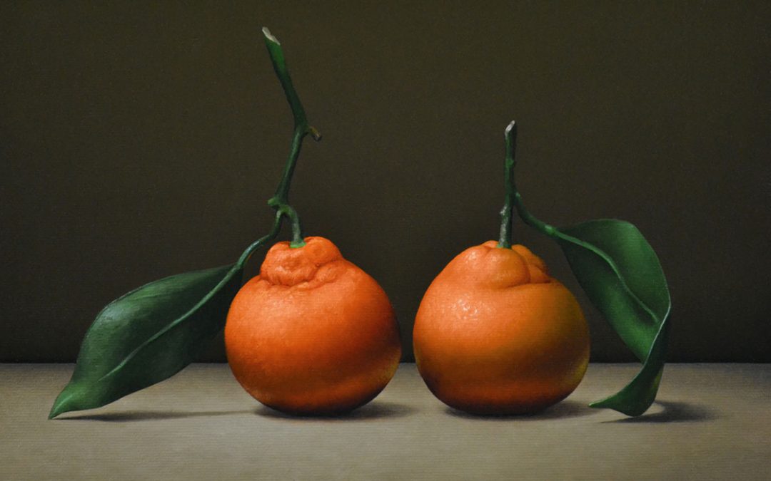 Trish Coonrod "2 Clementines" 9x12 oil $1,500. SOLD