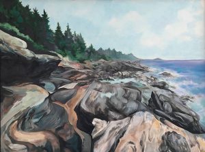 Cynthia Cratsley "Pemaquid Point, Maine" 18x24 acrylic $650.