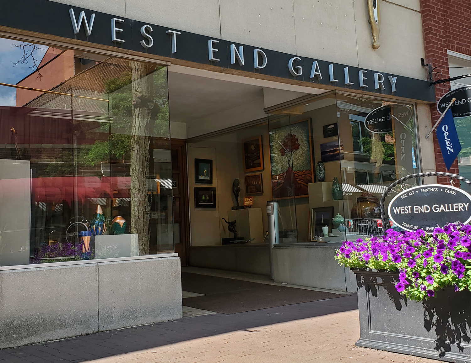 West End Gallery Facade - 12 West Market Street Corning, NY