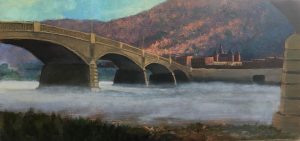 Tom Gardner "River Fog" 12x24 oil $1,400.