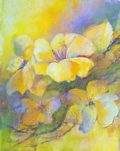 Linda Hansee "Spring's First Bloom" 13.5x10.5 pastel $650.
