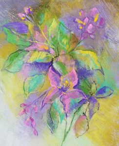 Linda Hansee "Spring Bouquet" 10.5x7.75 pastel $495.