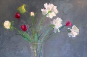 Ileen Kaplan "Bouquet with White Peonies" 24x36 oil $1,200.