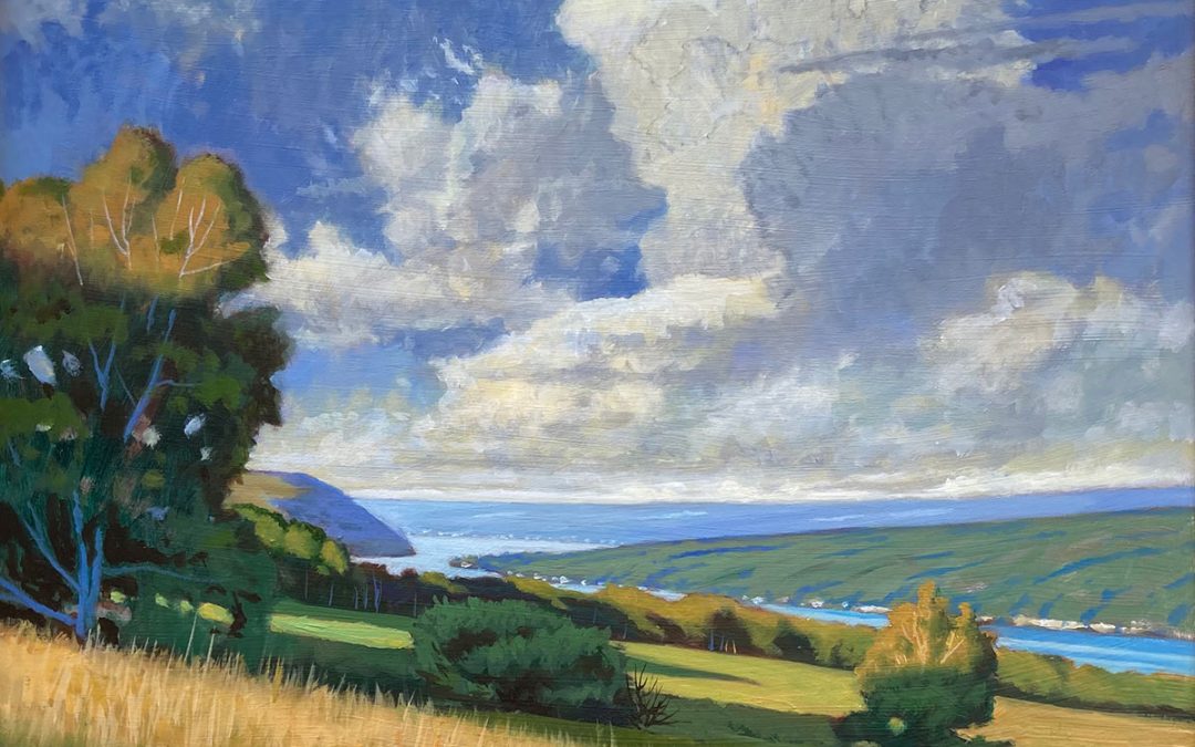 Brian Keeler "June 6th Evening - Keuka" 26x30 oil $2,800.