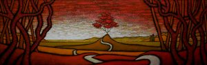 GC Myers "The Animating Presence" 20x60 acrylic on canvas $ Inquire