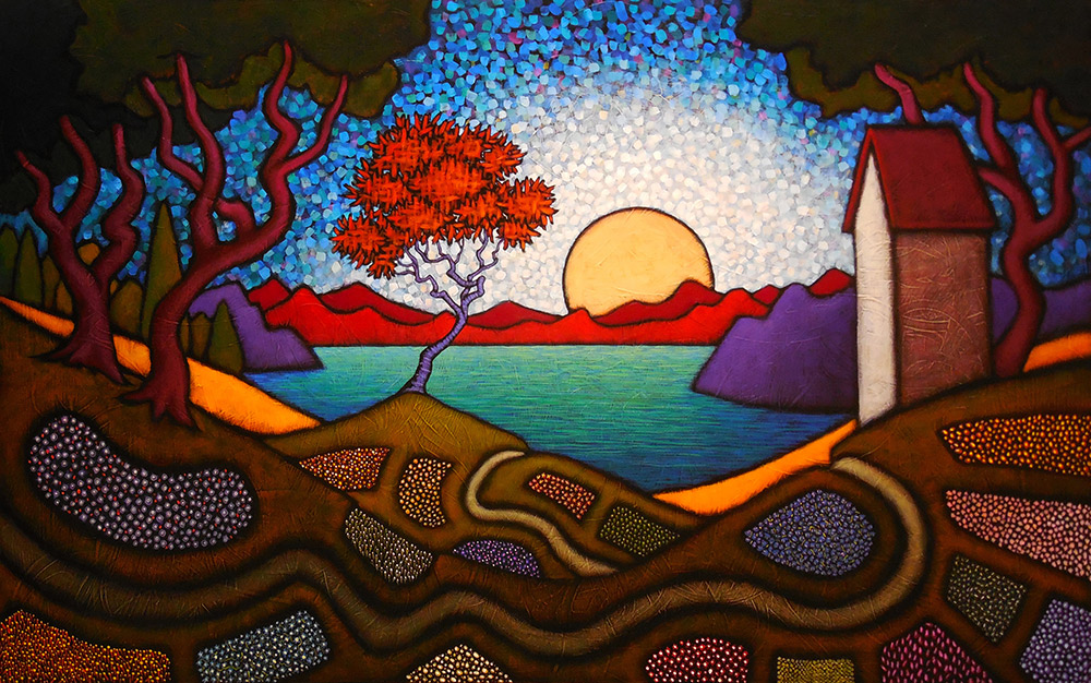 GC Myers "From a Distance" 30x48 acrylic/canvas $ Inquire