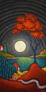 GC Myers "Moonlight Ramble" 24x12 acrylic/canvas SOLD
