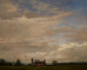 Wilson Ong "Clouded Canopy" 8x10 oil/board $500. UNFRAMED (Inquire on price)