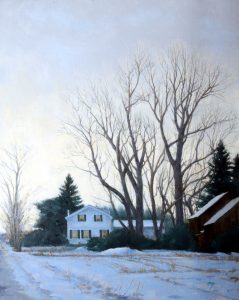 Wilson Ong "Winter Shelter" 30x24 oil $2,800. INQUIRE *