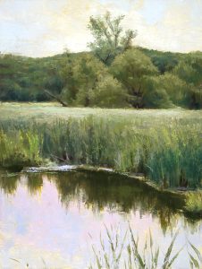 Wilson Ong "Marsh Reflection" 16x12 oil/board $750. INQUIRE