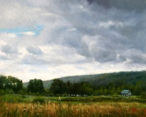 Wilson Ong "Moody Blue" 16x20 oil on canvas $1,600.