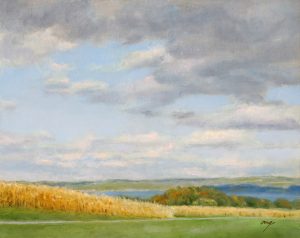 Wilson Ong "Seneca Fall" 8x10 oil on board $550.