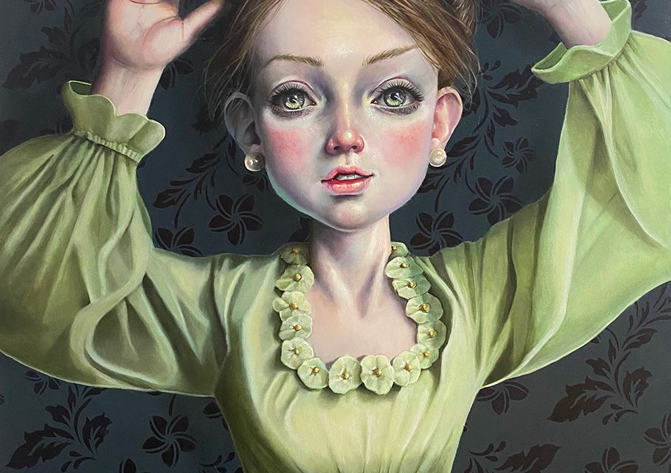Gina Pfleegor "Straighten Your Crown" 20x16 oil $1,650.