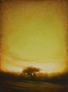 Martin A. Poole "Summer Evening" (Sold Unframed) 12x9 oil $1,100.