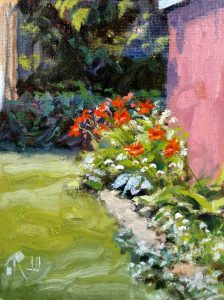 James Ramsdell "Day Lilies" 8x6 oil $250.