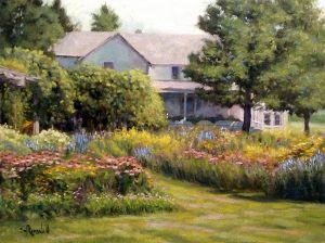 James Ramsdell "The Cottage Garden" 18x24 oil $1,400.
