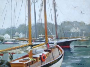 Anne Bialke "Camden Mist" 9x12 oil $465.