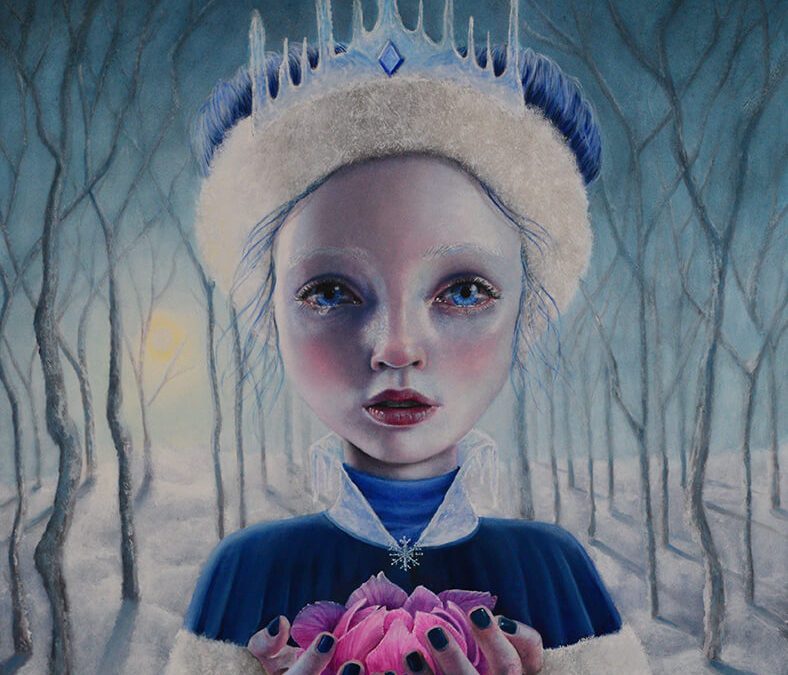 Gina Pfleegor "The Sorrow of the Snow Queen" 20x16 oil $920. SOLD