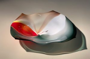 Willsea-O'Brien "Low Desert Tabletop" blown glass sculpture $700. Inquire for availability