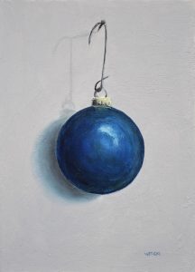 Sean Witucki "Blue Ornament" 7x5 oil/board $350.