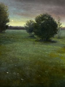 Sean Witucki "Past the Edge of the Orchard" 24x18 oil $3,250.