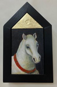 Treacy Ziegler "The Spanish Horse" 7.5x5.5 oil $675.